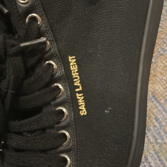 Black Canvas Saint Laurent Sneakers - Picture 4 of 8